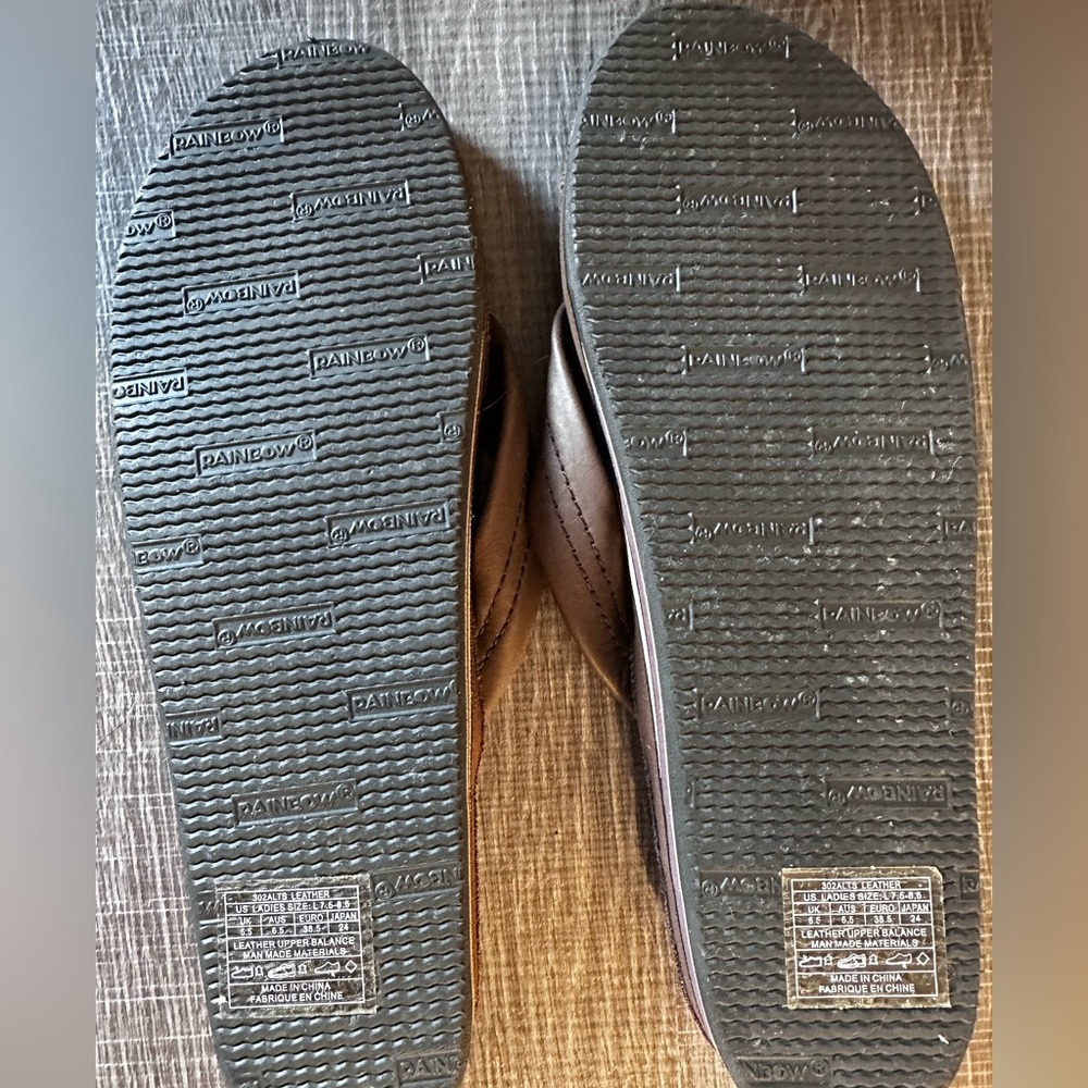 Rainbow flip flop sandals - New with tags - Picture 3 of 4